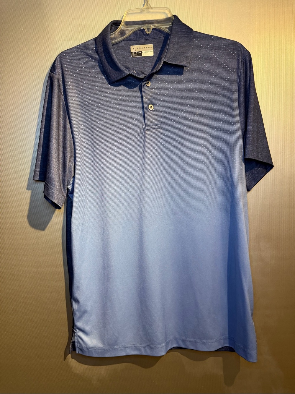 PGA Tour Blue Gradient Polo Shirt